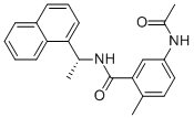 5-乙?；被?2-甲基-n-(1r-萘-1-基-乙基)苯甲酰胺結(jié)構(gòu)式_1093070-14-4結(jié)構(gòu)式