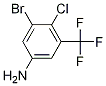 Benzenamine, 3-bromo-4-chloro-5-(trifluoromethyl)-Structure,1096698-03-1Structure Benzenamine, 3-bromo-4-chloro-5-(trifluoromethyl)- Structure,1096698-03-1Structure