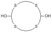 1,5,9,13-Tetrathiacyclohexadecane-3,11-diolStructure,109909-33-3Structure 1,5,9,13-Tetrathiacyclohexadecane-3,11-diol Structure,109909-33-3Structure