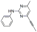 2-Pyrimidinamine, 4-methyl-N-phenyl-6-(1-propyn-1-yl)-Structure,110235-47-7Structure 2-Pyrimidinamine, 4-methyl-N-phenyl-6-(1-propyn-1-yl)- Structure,110235-47-7Structure