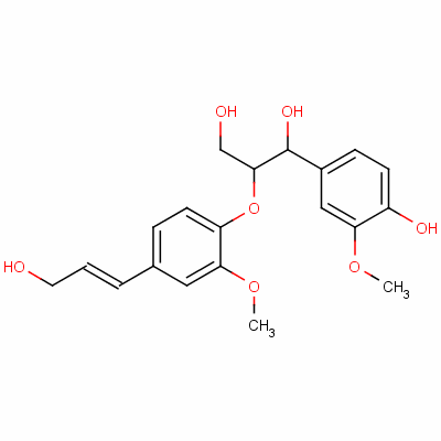 Guaiacylglycerol-beta-coniferyl etherStructure,1103-58-8Structure Guaiacylglycerol-beta-coniferyl ether Structure,1103-58-8Structure