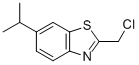 Benzothiazole, 2-(chloromethyl)-6-(1-methylethyl)-(9ci)Structure,110704-26-2Structure Benzothiazole, 2-(chloromethyl)-6-(1-methylethyl)-(9ci) Structure,110704-26-2Structure