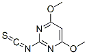 Pyrimidine, 2-isothiocyanato-4,6-dimethoxy- (9ci)Structure,110860-38-3Structure Pyrimidine, 2-isothiocyanato-4,6-dimethoxy- (9ci) Structure,110860-38-3Structure