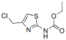 Carbamic acid, [4-(chloromethyl)-2-thiazolyl]-, ethyl ester (9ci) Structure,111608-52-7Structure