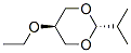 1,3-Dioxane,5-ethoxy-2-(1-methylethyl)-,trans-(9ci)Structure,111682-64-5Structure 1,3-Dioxane,5-ethoxy-2-(1-methylethyl)-,trans-(9ci) Structure,111682-64-5Structure