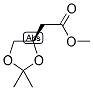 (R)-2,2-二甲基-1,3-二氧戊環(huán)-4-乙酸甲酯結(jié)構(gòu)式_112031-10-4結(jié)構(gòu)式