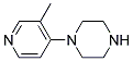 1-(3-甲基-4-吡啶)哌嗪結(jié)構(gòu)式_112940-51-9結(jié)構(gòu)式