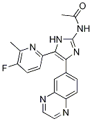N-(5-(5-fluoro-6-methylpyridin-2-yl)-4-(quinoxalin-6-yl)-1h-imidazol-2-yl)acetamideStructure,1132610-45-7Structure N-(5-(5-fluoro-6-methylpyridin-2-yl)-4-(quinoxalin-6-yl)-1h-imidazol-2-yl)acetamide Structure,1132610-45-7Structure