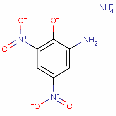 Ammonium 2-amino-4,6-dinitrophenolateStructure,1134-85-6Structure Ammonium 2-amino-4,6-dinitrophenolate Structure,1134-85-6Structure