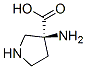 3-Pyrrolidinecarboxylicacid,3-amino-,(3s)-(9ci)Structure,113473-30-6Structure 3-Pyrrolidinecarboxylicacid,3-amino-,(3s)-(9ci) Structure,113473-30-6Structure