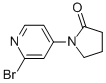 2-Pyrrolidinone, 1-(2-bromo-4-pyridinyl)-Structure,1142194-75-9Structure 2-Pyrrolidinone, 1-(2-bromo-4-pyridinyl)- Structure,1142194-75-9Structure