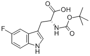(R)-2-(tert-butoxycarbonyl)-3-(5-fluoro-1h-indol-3-yl)propanoic acidStructure,114926-41-9Structure (R)-2-(tert-butoxycarbonyl)-3-(5-fluoro-1h-indol-3-yl)propanoic acid Structure,114926-41-9Structure