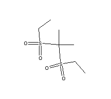 2,2-雙(乙基磺?；?-丙烷結(jié)構(gòu)式_115-24-2結(jié)構(gòu)式
