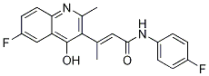 (E)-3-(6-氟-4-羥基-2-甲基喹啉-3-基)-N-(4-氟苯基)2-丁酰胺結(jié)構(gòu)式_1150271-29-6結(jié)構(gòu)式