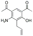 1-(5-乙酰基-3-烯丙基-2-氨基-4-羥基苯基)-1-乙酮結(jié)構(gòu)式_115350-01-1結(jié)構(gòu)式