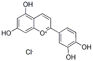 2-(3,4-Dihydroxyphenyl)-5,7-dihydroxy-1-benzopyrylium chloride (1:1)Structure,1154-78-5Structure 2-(3,4-Dihydroxyphenyl)-5,7-dihydroxy-1-benzopyrylium chloride (1:1) Structure,1154-78-5Structure