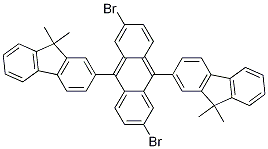 2,6-Dibromo-9,10-bis(9,9-dimethyl-9h-fluoren-2-yl)anthraceneStructure,1154751-57-1Structure 2,6-Dibromo-9,10-bis(9,9-dimethyl-9h-fluoren-2-yl)anthracene Structure,1154751-57-1Structure