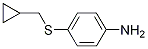 4-((Cyclopropylmethyl)sulfanyl)anilineStructure,1156171-80-0Structure 4-((Cyclopropylmethyl)sulfanyl)aniline Structure,1156171-80-0Structure
