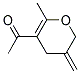 Ethanone, 1-(3,4-dihydro-6-methyl-3-methylene-2h-pyran-5-yl)-(9ci)Structure,115975-07-0Structure Ethanone, 1-(3,4-dihydro-6-methyl-3-methylene-2h-pyran-5-yl)-(9ci) Structure,115975-07-0Structure
