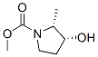 1-Pyrrolidinecarboxylicacid,3-hydroxy-2-methyl-,methylester,cis-(9ci)Structure,116700-16-4Structure 1-Pyrrolidinecarboxylicacid,3-hydroxy-2-methyl-,methylester,cis-(9ci) Structure,116700-16-4Structure