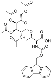 芴甲氧羰基-蘇氨酸(半乳糖胺(Ac)3-α-D)基結(jié)構(gòu)式_116783-35-8結(jié)構(gòu)式