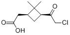 Cyclobutaneacetic acid, 3-(chloroacetyl)-2,2-dimethyl-, cis-(9ci) Structure,118147-73-2Structure