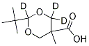 2-Tert-butyl-5-methyl-1,3-dioxane-5-carboxylic acid-d3Structure,1185147-81-2Structure 2-Tert-butyl-5-methyl-1,3-dioxane-5-carboxylic acid-d3 Structure,1185147-81-2Structure