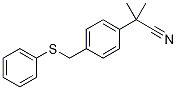 2-Methyl-2-(4-((phenylthio)methyl)phenyl)propanenitrileStructure,1185311-16-3Structure 2-Methyl-2-(4-((phenylthio)methyl)phenyl)propanenitrile Structure,1185311-16-3Structure