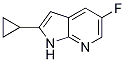 2-環(huán)丙基-5-氟-1H-吡咯并[2,3-B]吡啶結(jié)構(gòu)式_1187449-15-5結(jié)構(gòu)式