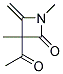 (9ci)-3-乙?；?1,3-二甲基-4-亞甲基-2-氮雜啶酮結(jié)構(gòu)式_118987-40-9結(jié)構(gòu)式