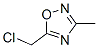 5-(Chloromethyl)-3-methyl-1,2,4-oxadiazoleStructure,1192-81-0Structure 5-(Chloromethyl)-3-methyl-1,2,4-oxadiazole Structure,1192-81-0Structure