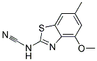 Cyanamide, (4-methoxy-6-methyl-2-benzothiazolyl)-(9ci)Structure,119283-96-4Structure Cyanamide, (4-methoxy-6-methyl-2-benzothiazolyl)-(9ci) Structure,119283-96-4Structure