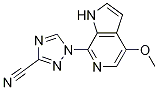 1-(4-甲氧基-1H-吡咯并[2,3-c]吡啶-7-基)-1H-1,2,4-噻唑-3-甲腈結構式_1202644-97-0結構式