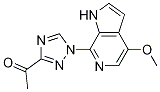 1-(1-(4-甲氧基-1H-吡咯并[2,3-c]吡啶-7-基)-1H-1,2,4-噻唑-3-基)乙酮結(jié)構(gòu)式_1202645-02-0結(jié)構(gòu)式