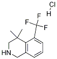 4,4-Dimethyl-5-(trifluoromethyl)-1,2,3,4-tetrahydroisoquinoline hydrochlorideStructure,1203685-16-8Structure 4,4-Dimethyl-5-(trifluoromethyl)-1,2,3,4-tetrahydroisoquinoline hydrochloride Structure,1203685-16-8Structure
