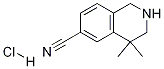 4,4-Dimethyl-1,2,3,4-tetrahydroisoquinoline-6-carbonitrile hydrochlorideStructure,1203686-13-8Structure 4,4-Dimethyl-1,2,3,4-tetrahydroisoquinoline-6-carbonitrile hydrochloride Structure,1203686-13-8Structure