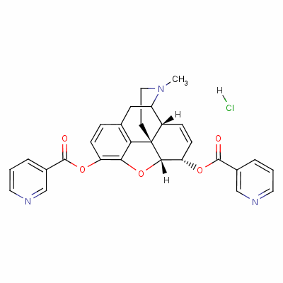 (5Alpha,6alpha)-7,8-二脫氫-4,5-環(huán)氧基-17-甲基-3,6-嗎啉雙吡啶-3-羧酸鹽酸鹽結構式_12040-41-4結構式