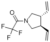 反式-(9CI)-3,4-二乙烯-1-(三氟乙酰基)-吡咯烷結(jié)構(gòu)式_120568-86-7結(jié)構(gòu)式