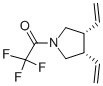 順式-(9CI)-3,4-二乙烯-1-(三氟乙?；?-吡咯烷結(jié)構(gòu)式_120568-87-8結(jié)構(gòu)式
