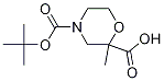 4-(Tert-butoxycarbonyl)-2-methylmorpholine-2-carboxylic acidStructure,1205749-71-8Structure 4-(Tert-butoxycarbonyl)-2-methylmorpholine-2-carboxylic acid Structure,1205749-71-8Structure