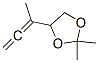 1,3-Dioxolane, 2,2-dimethyl-4-(1-methyl-1,2-propadienyl)-(9ci)Structure,120717-26-2Structure 1,3-Dioxolane, 2,2-dimethyl-4-(1-methyl-1,2-propadienyl)-(9ci) Structure,120717-26-2Structure