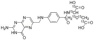 Folic acid-13c5Structure,1207282-75-4Structure Folic acid-13c5 Structure,1207282-75-4Structure