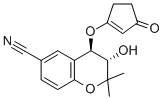 (-)-(3S,4r)-3,4-dihydro-3-hydroxy-2,2-dimethyl-4-(3-oxy-1-cyclopentenyl-2-oxy)-2h-1-benzylpyran-6-caStructure,121055-10-5Structure (-)-(3S,4r)-3,4-dihydro-3-hydroxy-2,2-dimethyl-4-(3-oxy-1-cyclopentenyl-2-oxy)-2h-1-benzylpyran-6-ca Structure,121055-10-5Structure