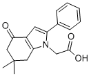 (6,6-Dimethyl-4-oxo-2-phenyl-4,5,6,7-tetrahydro-indol-1-yl)-acetic acidStructure,121626-22-0Structure (6,6-Dimethyl-4-oxo-2-phenyl-4,5,6,7-tetrahydro-indol-1-yl)-acetic acid Structure,121626-22-0Structure