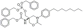 (S)-2-(芐氧基羰基)胺-2-(乙酰氧基)甲基-1-(二芐基)膦?；趸?4-(4-辛基苯基)丁烷結(jié)構(gòu)式_1217779-54-8結(jié)構(gòu)式