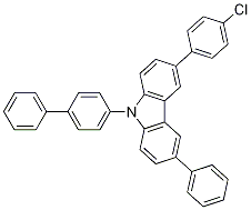 9-(Biphenyl-4-yl)-3-(4-chlorophenyl)-6-phenyl-9h-carbazoleStructure,1221238-04-5Structure 9-(Biphenyl-4-yl)-3-(4-chlorophenyl)-6-phenyl-9h-carbazole Structure,1221238-04-5Structure