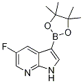 5-氟-3-(4,4,5,5-四甲基-1,3,2-二噁硼烷-2-基)-1H-吡咯并[2,3-b]吡啶結(jié)構(gòu)式_1222533-84-7結(jié)構(gòu)式
