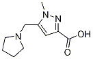 1-Methyl-5-pyrrolidin-1-ylmethyl-1h-pyrazole-3-carboxylic acidStructure,1223748-34-2Structure 1-Methyl-5-pyrrolidin-1-ylmethyl-1h-pyrazole-3-carboxylic acid Structure,1223748-34-2Structure