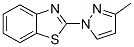 Benzothiazole, 2-(3-methyl-1h-pyrazol-1-yl)-(9ci)Structure,122500-79-2Structure Benzothiazole, 2-(3-methyl-1h-pyrazol-1-yl)-(9ci) Structure,122500-79-2Structure
