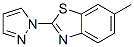 Benzothiazole, 6-methyl-2-(1h-pyrazol-1-yl)-(9ci)Structure,122500-88-3Structure Benzothiazole, 6-methyl-2-(1h-pyrazol-1-yl)-(9ci) Structure,122500-88-3Structure